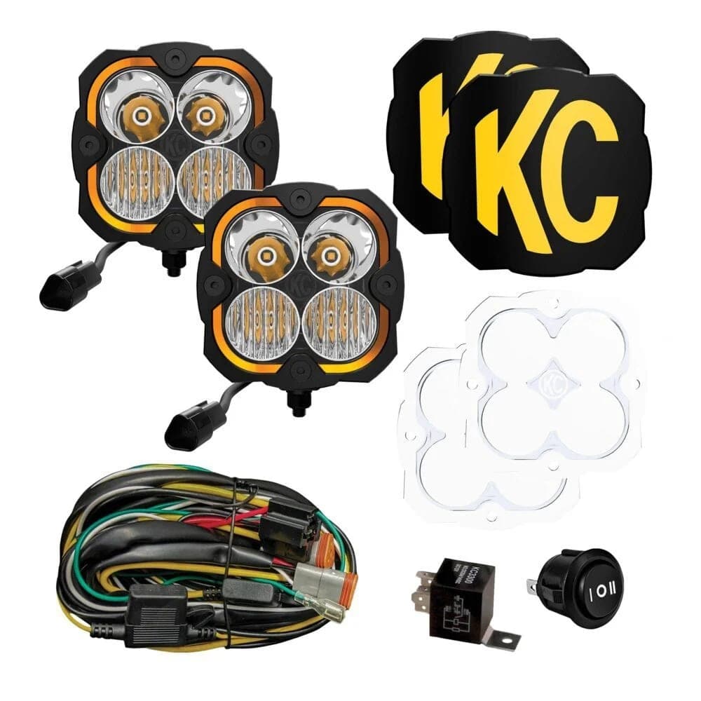 Комплект светодиодных фонарей KC HiLiTES FLEX ERA 4 - 2-Light Master LED Light Pod Kit image